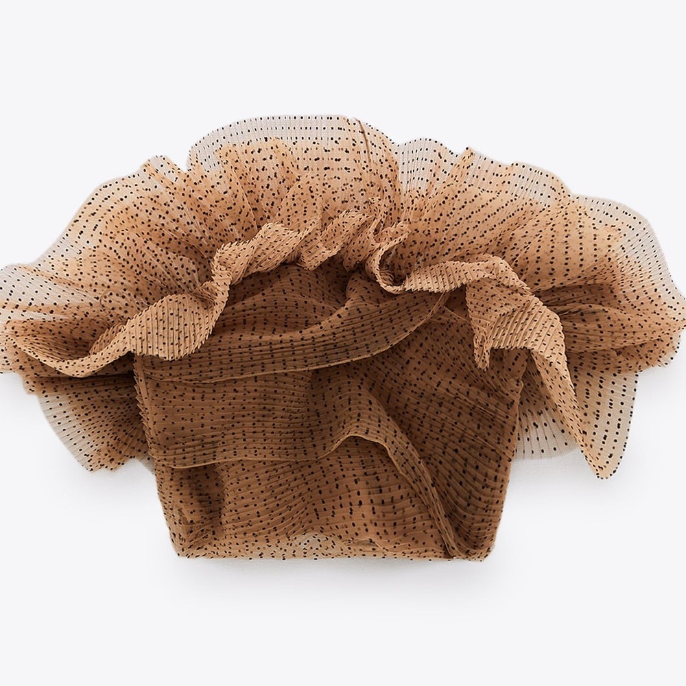 ZARA TULE CROP TOP - Picture 5 of 10
